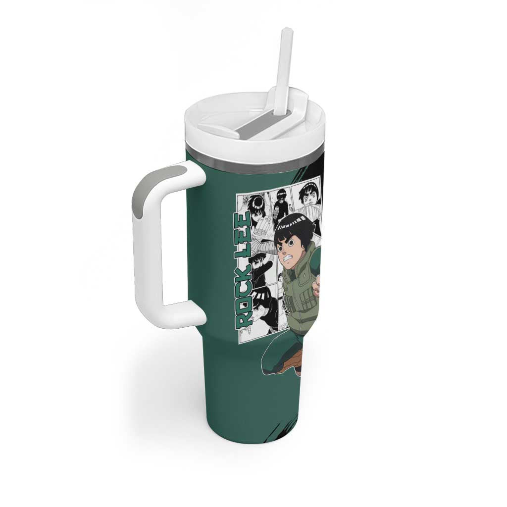 Rock Lee Naruto Tumbler With Handle Anime Mix Manga Style