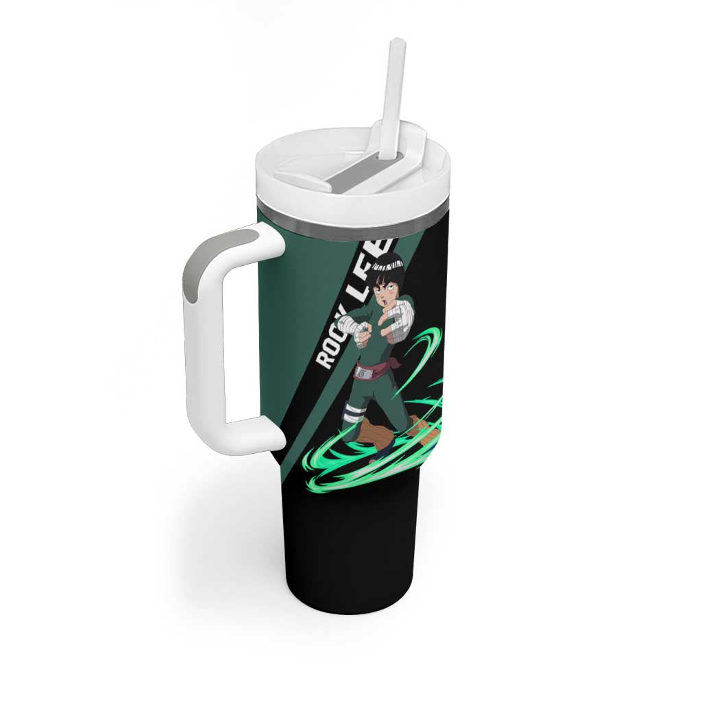 Rock Lee Naruto Tumbler With Handle Anime Style