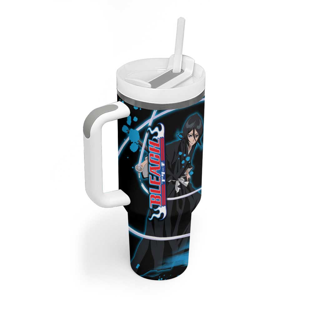 Rukia Kuchiki Bleach Tumbler With Handle Anime Style
