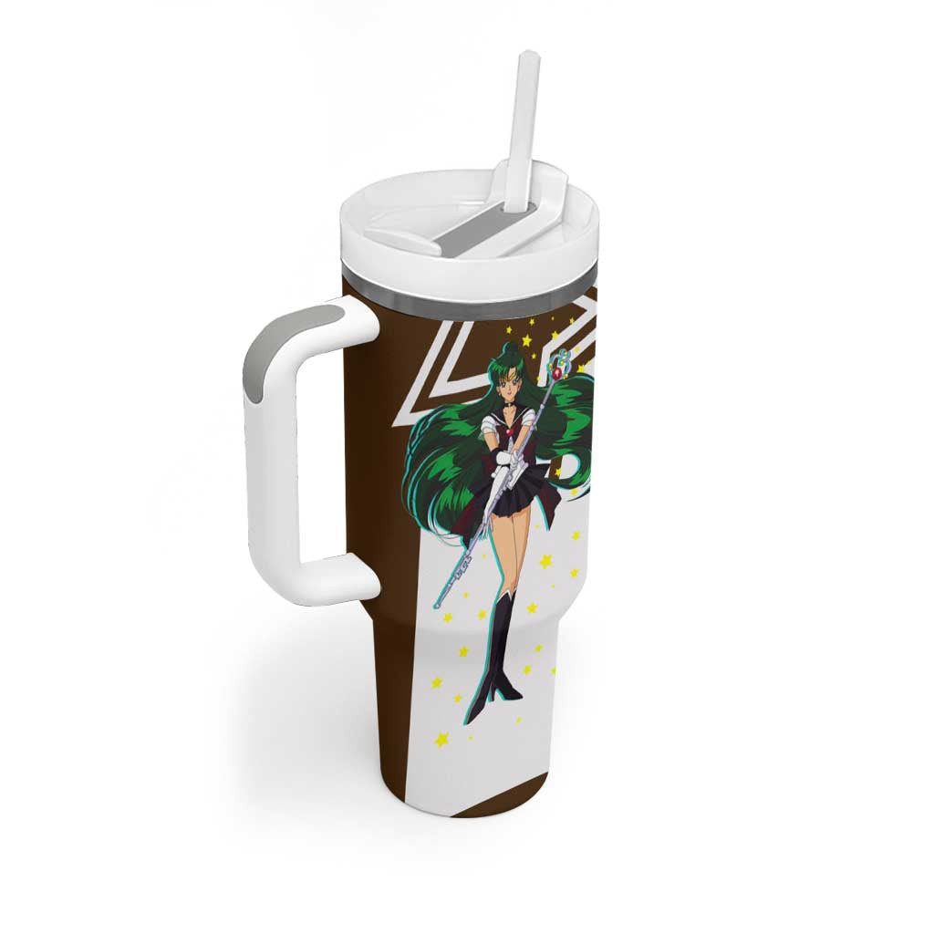 Sailor Pluto Setsuna Meioh Sailpor Moon Tumbler With Handle Anime Style