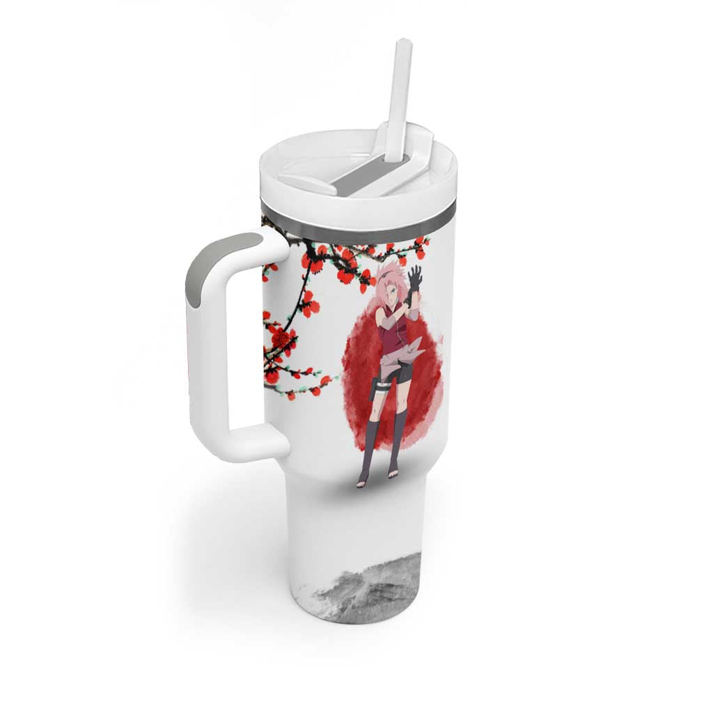 Sakura Haruno Dragon Ball Tumbler With Handle Anime Style