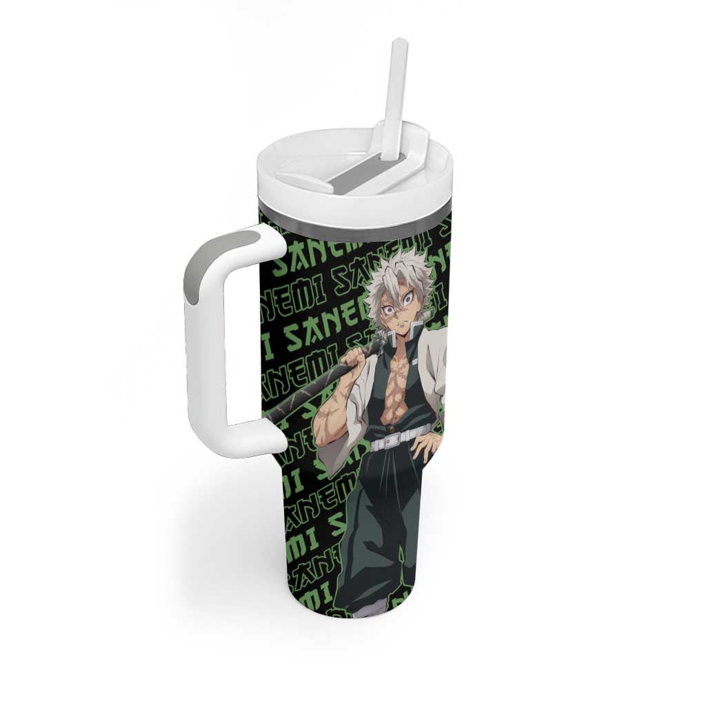Sanemi Shinazugawa Demon Slayer Tumbler With Handle Anime Mix Pattern Style