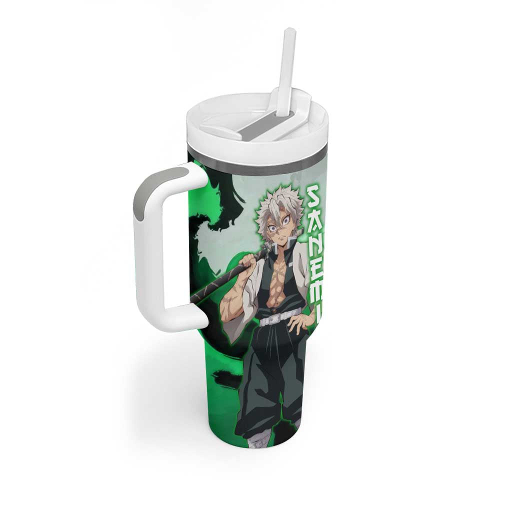 Sanemi Shinazugawa Demon Slayer Tumbler With Handle Anime Style