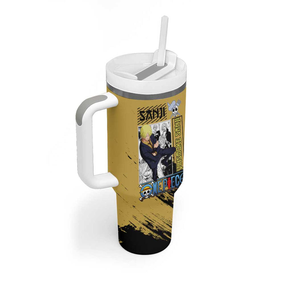 Sanji Mix Manga One Piece Tumbler With Handle Anime Style