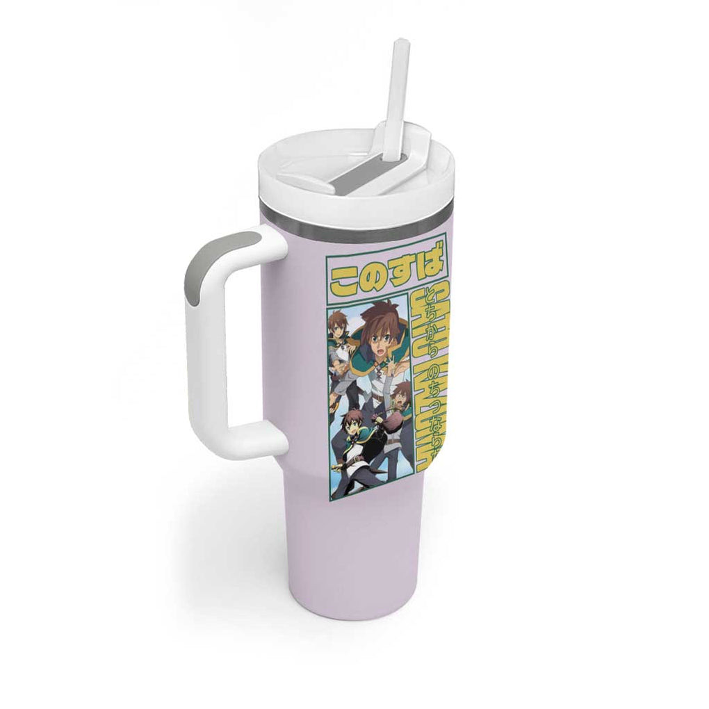 Sato Kazuma Konosuba Tumbler With Handle Anime Style