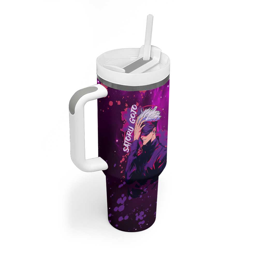 Satoru Gojo Jujutsu Kaisen Tumbler With Handle Anime Galaxy Style