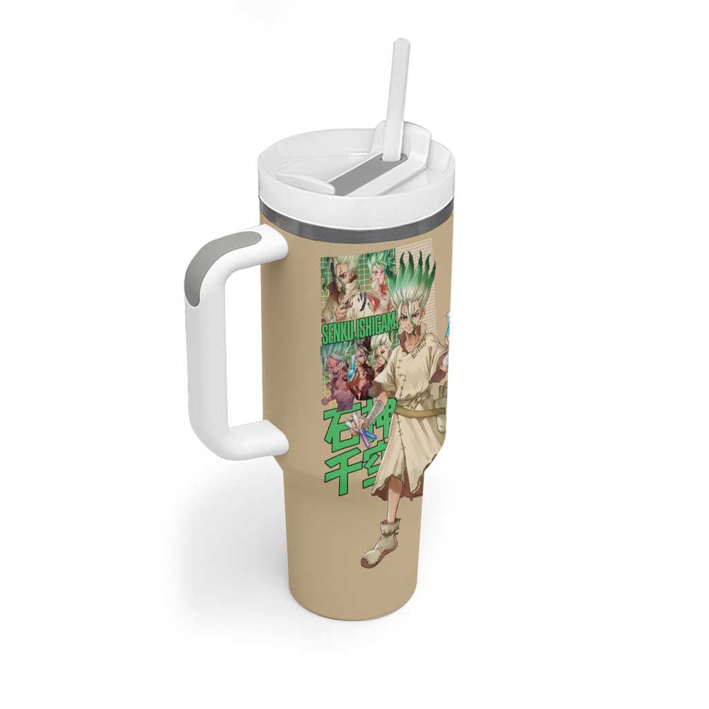 Senku Ishigami Dr Stone Tumbler With Handle Anime Style