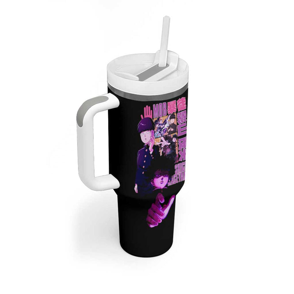 Shigeo Kageyama V3 Mob Psycho 100 Tumbler With Handle Anime Style