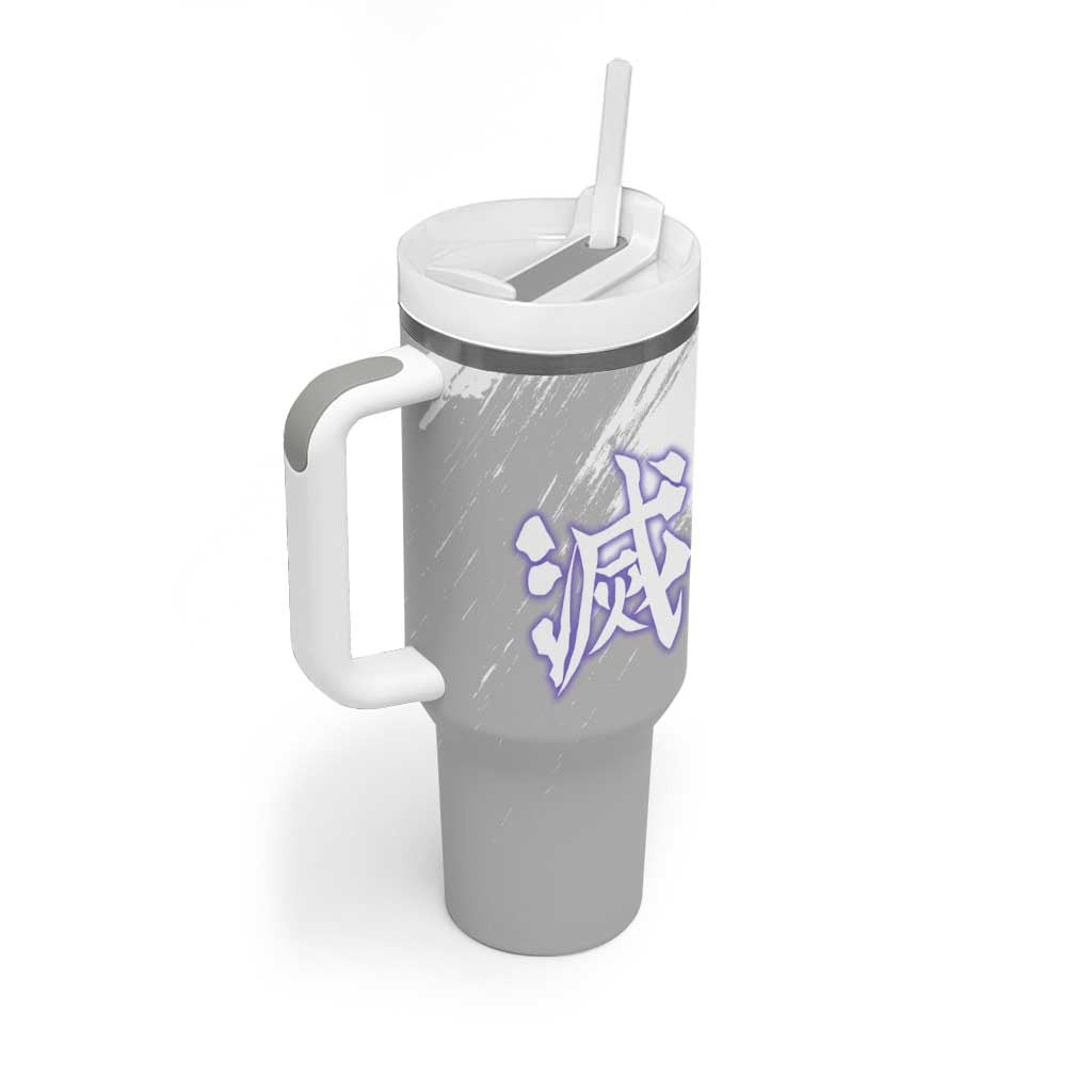 Shinobu Kochou Semon Slayer Tumbler With Handle Anime Style