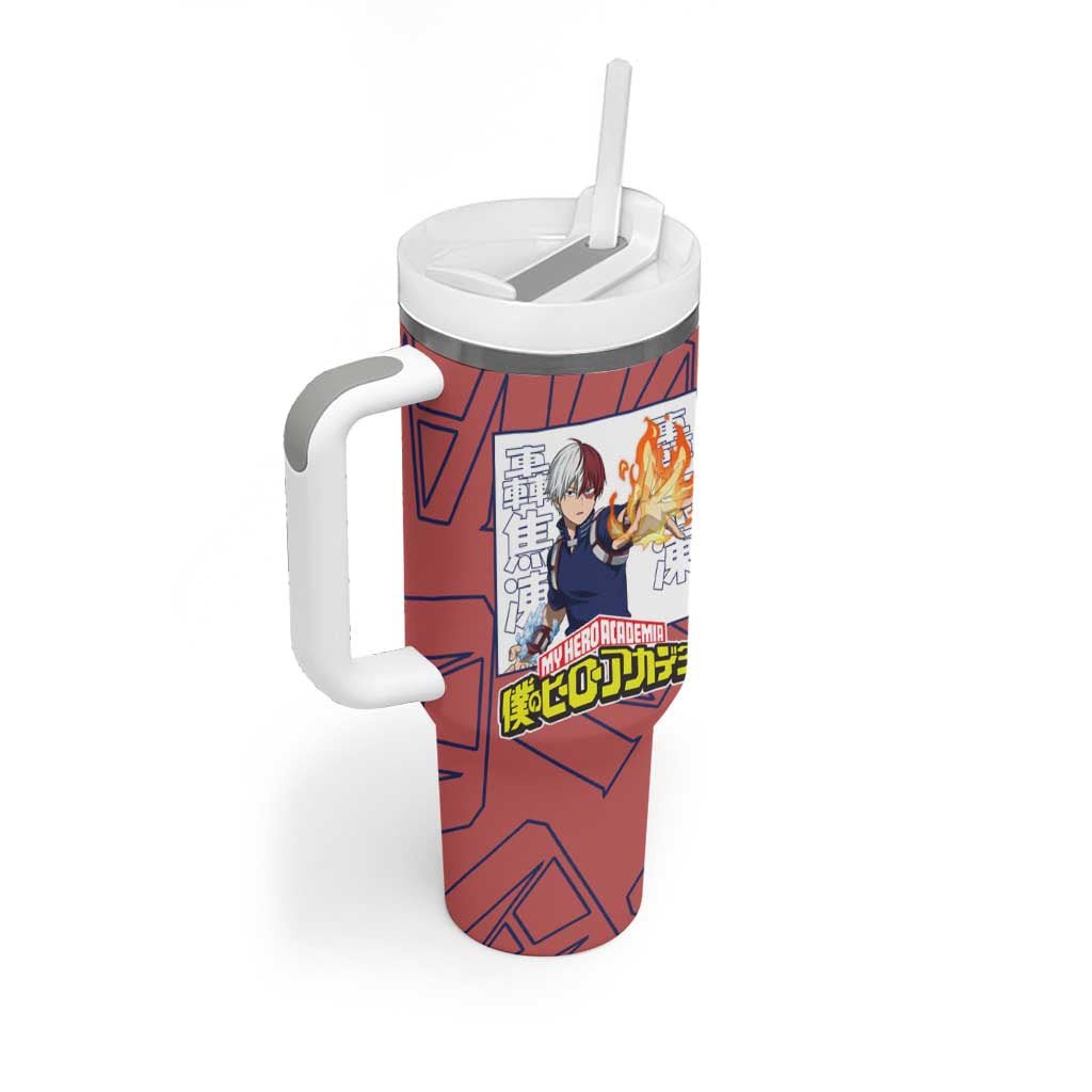 Shoto Todoroki My Hero Academia Tumbler With Handle Anime Style