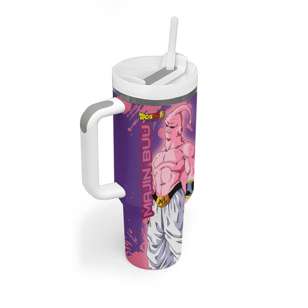 Skinny Majin Buu Dragon Ball Tumbler With Handle Anime Style