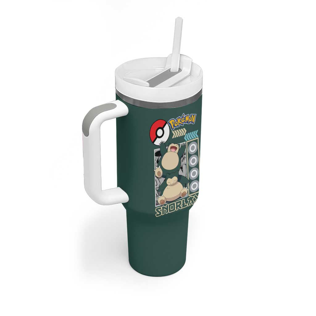 Snorlax V2 Pokemon Streetwear Tumbler With Handle Anime Style
