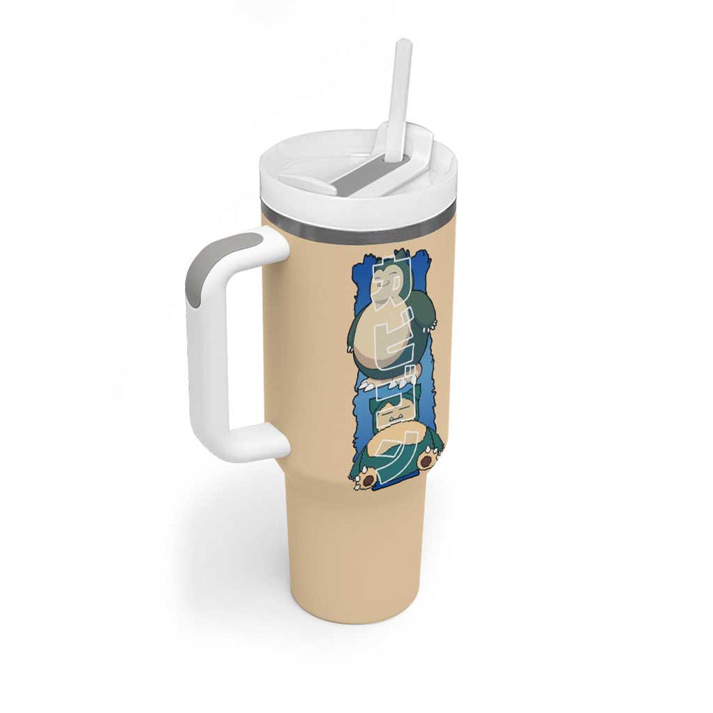Snorlax V4 Poke Tumbler With Handle Anime Style