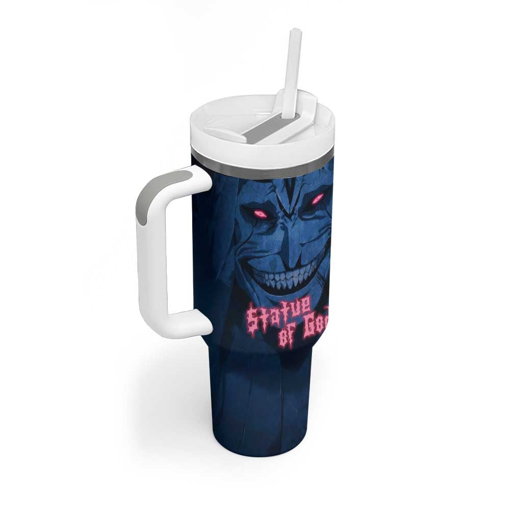 Statue Of God Solo Leveling Tumbler With Handle Anime Style