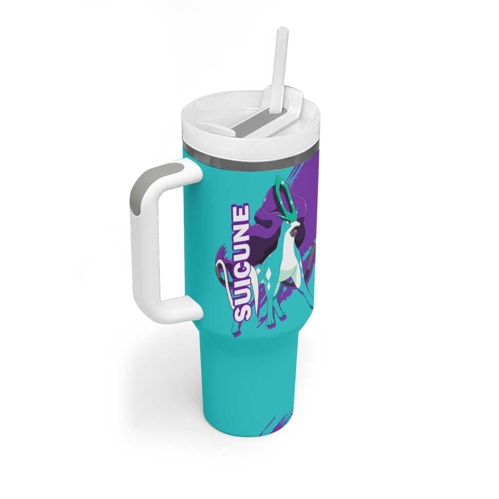 Suicune Pokemon Tumbler With Handle Anime Style