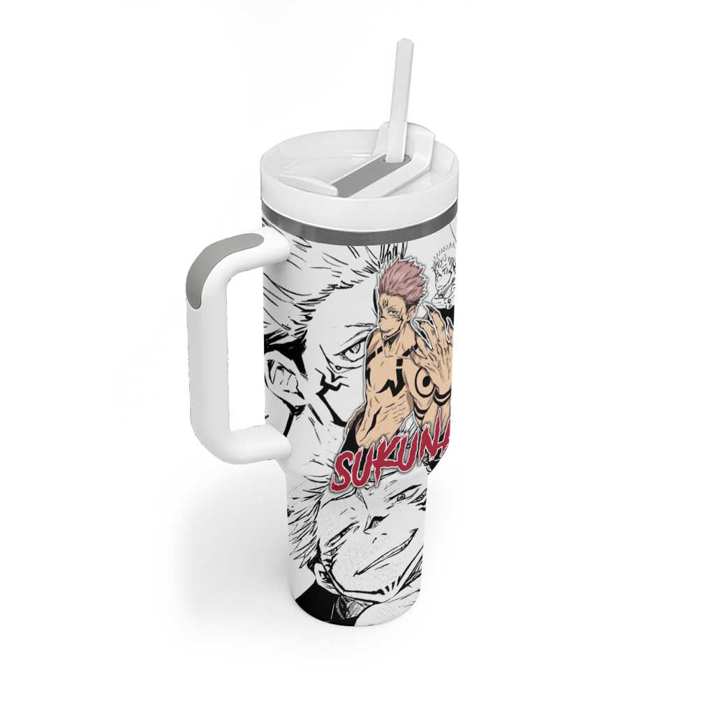 Sukuna Jujutsu Kaisen Tumbler With Handle Pattern Anime Mix Manga Style