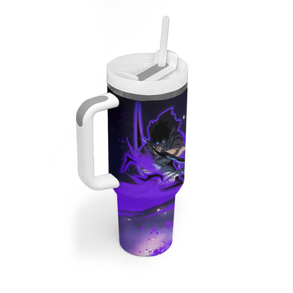 Sung Jin Woo Solo Leveling Tumbler With Handle Anime Style