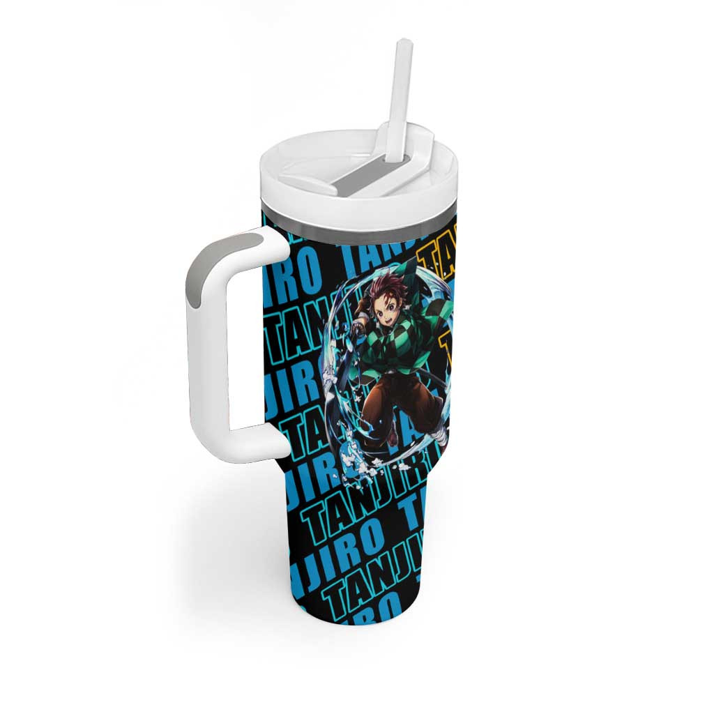Tanjiro Kamado Demon Slayer Tumbler With Handle Anime Style