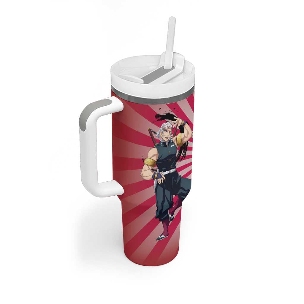 Tengen Uzui Demon Slayer Tumbler With Handle Anime Style