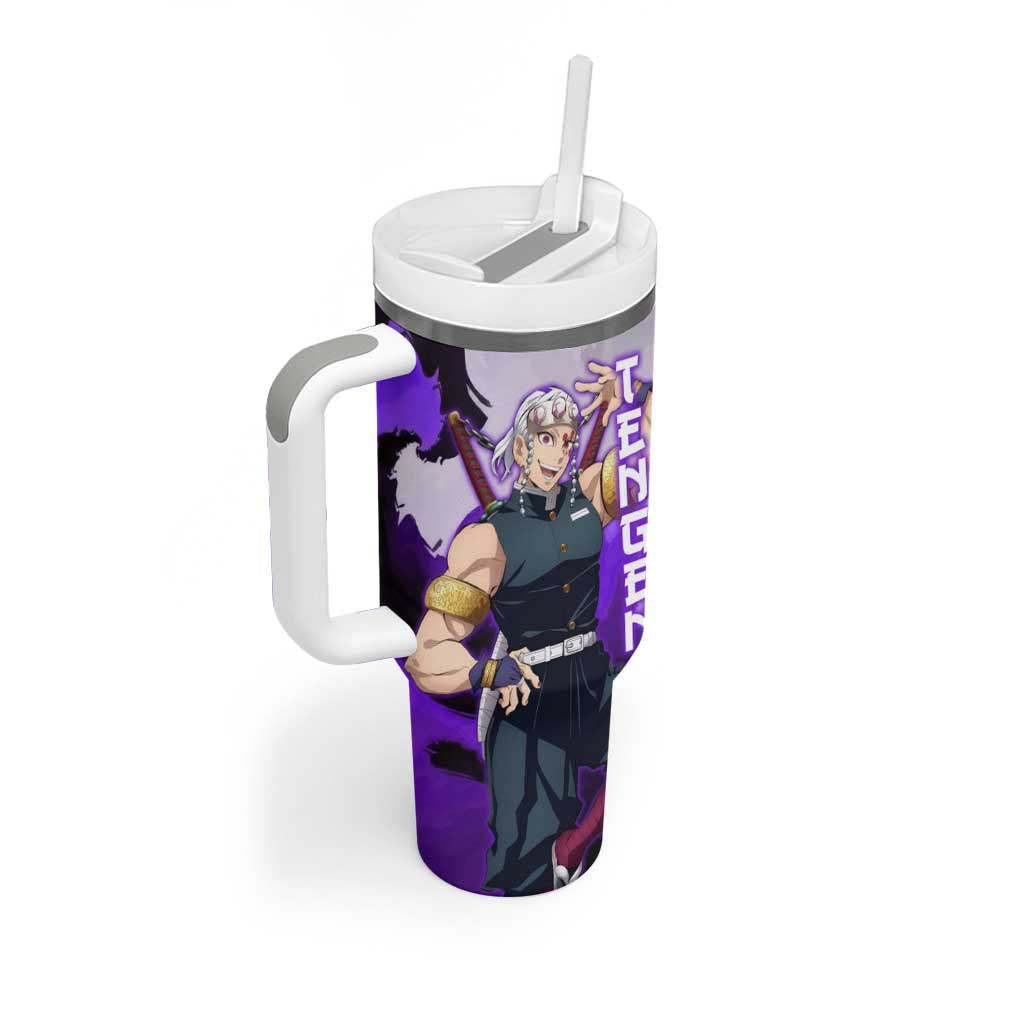 Tengen Uzui Demon Slayer Tumbler With Handle Anime Style