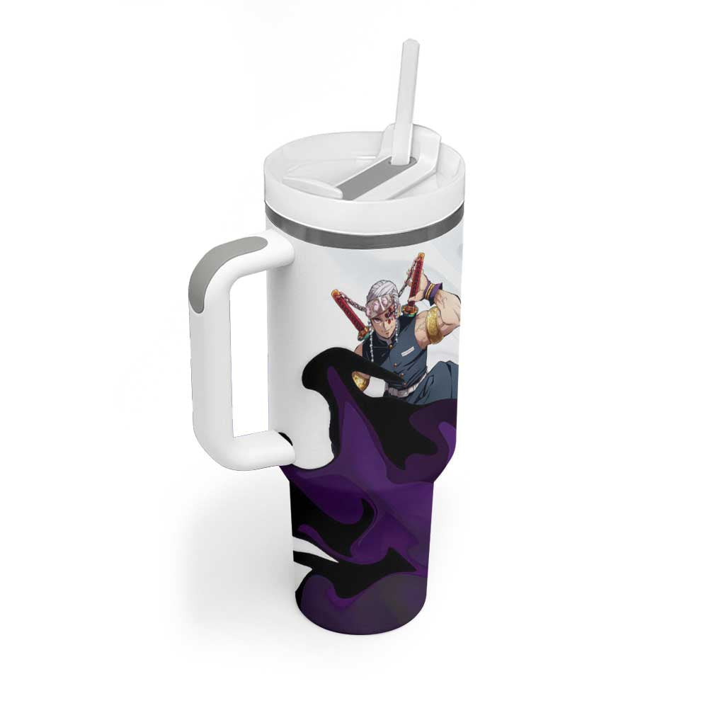 Tengen Uzui Demon Slayer Tumbler With Handle Anime Style