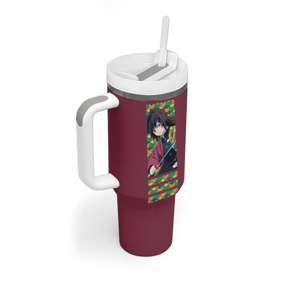 Tomioka Giyu Demon Slayer Tumbler With Handle Anime Style