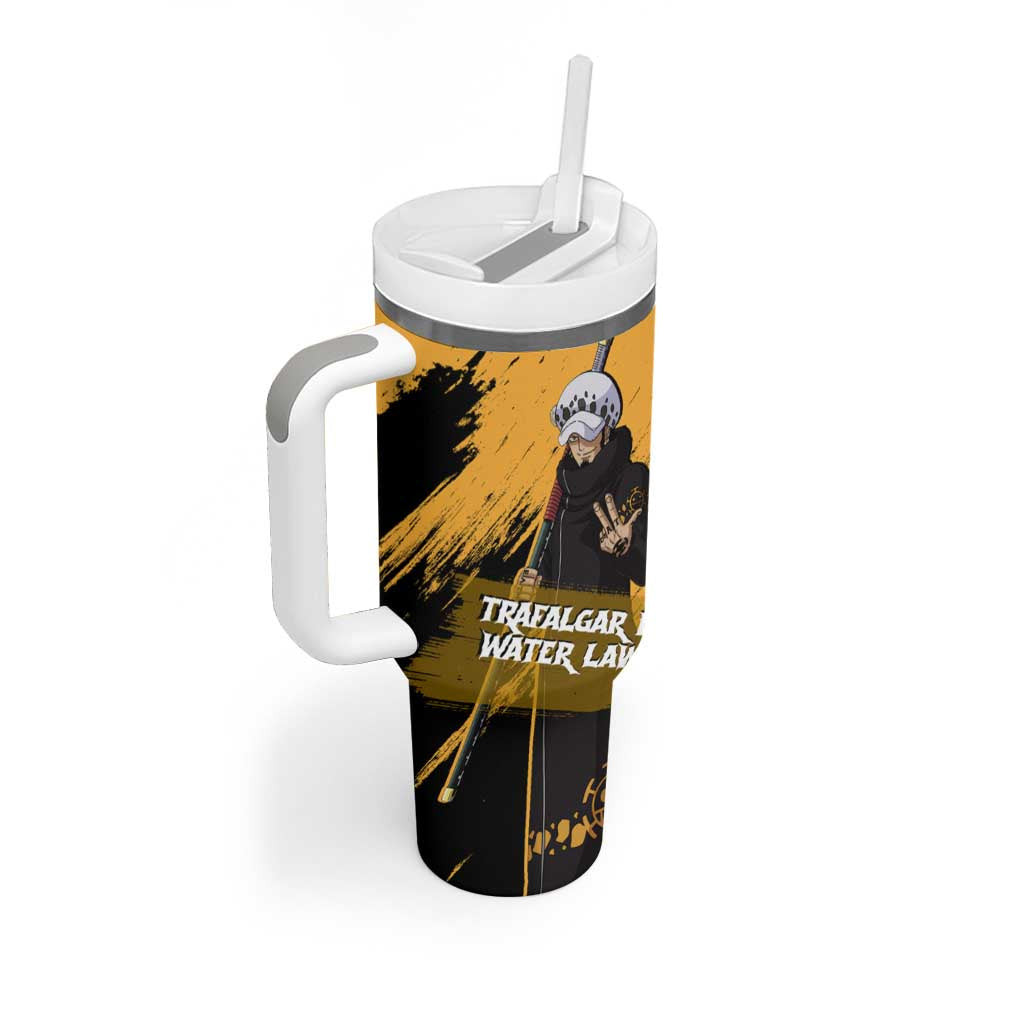Trafalgar D Water Law One Piece Tumbler With Handle Anime Style