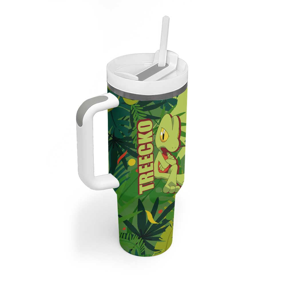 Treecko Pokemon Tumbler With Handle Anime Style