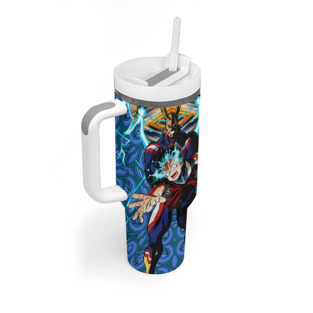 Trippy Deku X All Might My Hero Academia Tumbler With Handle Trippy Style