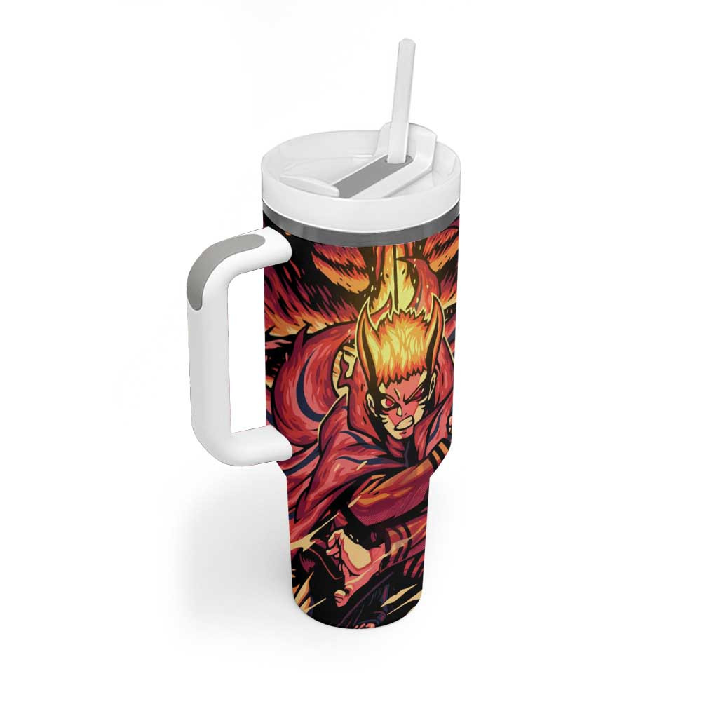 Trippy Naruto Baryon Mode Boruto Tumbler With Handle Anime Style