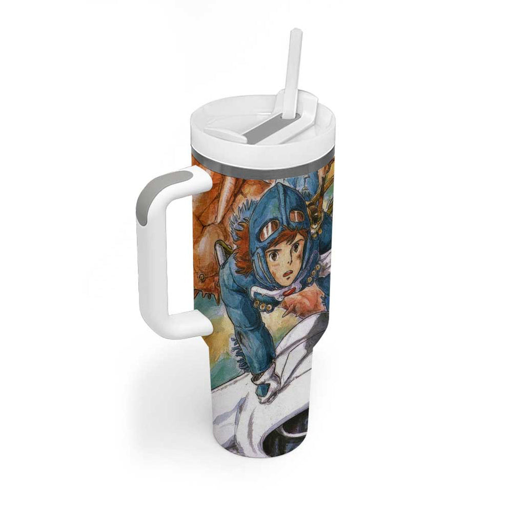 Trippy Nausicaa Of The Valley Of The Wind Studio Ghibli Tumbler With Handle Trippy Style
