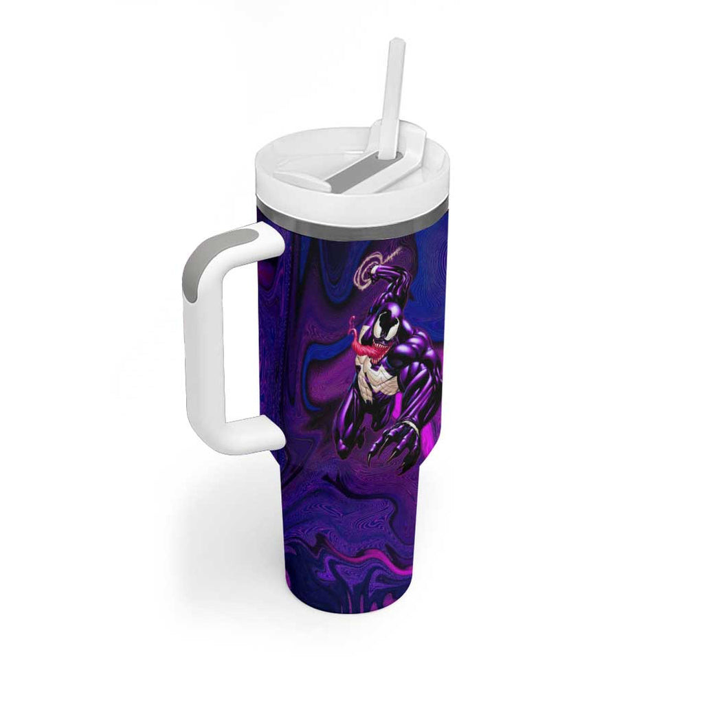 Trippy Venom Tumbler With Handle Comic Mix Galaxy Trippy Style