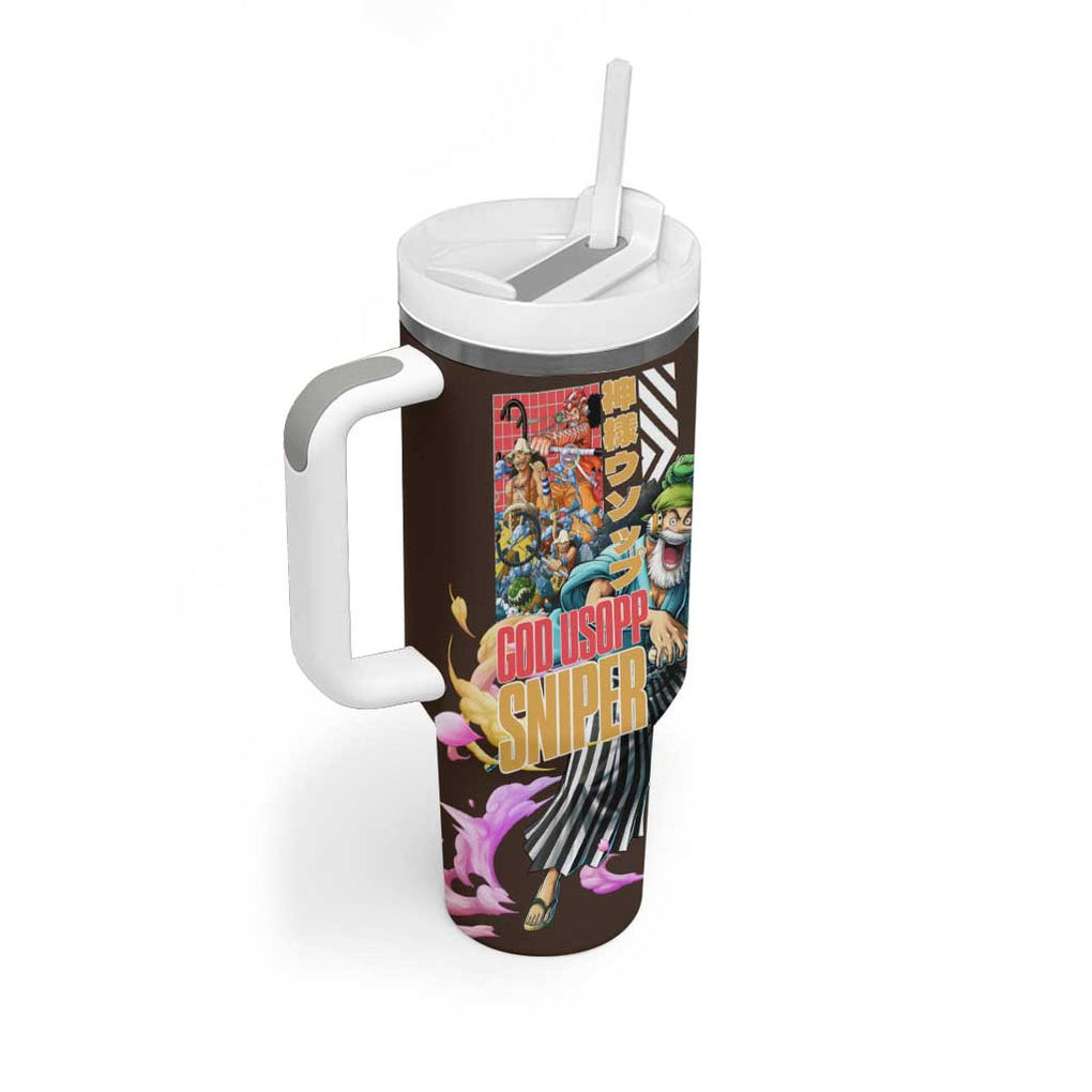 Usopp V2 One Piece Tumbler With Handle Anime Style