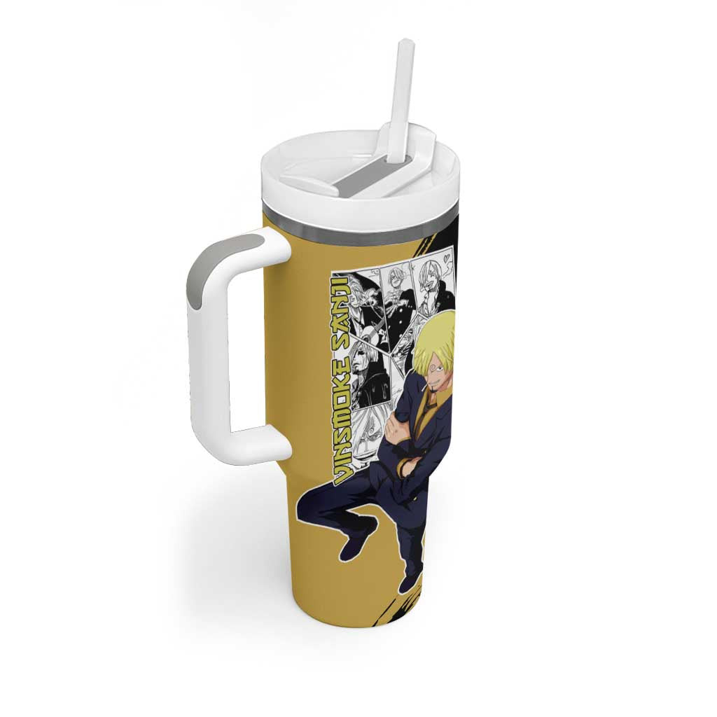 Vin Smoke Sanji One Piece Tumbler With Handle Anime Mix Manga Style