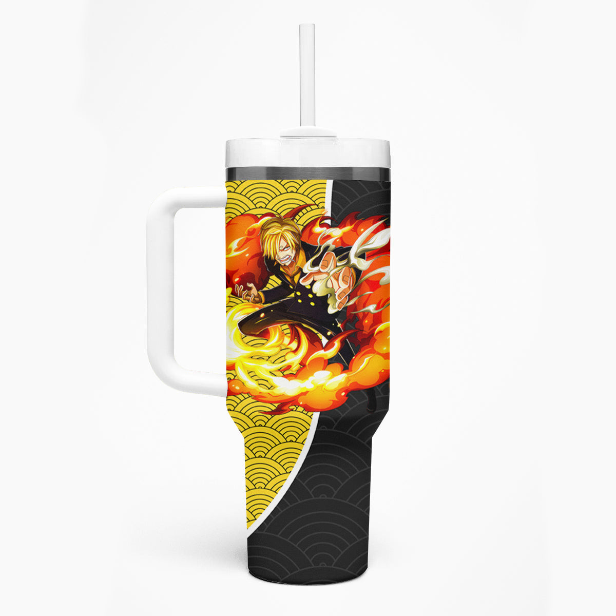 Vinsmoke Sanji One Piece Tumbler With Handle Anime Mix Japan Pattern Style