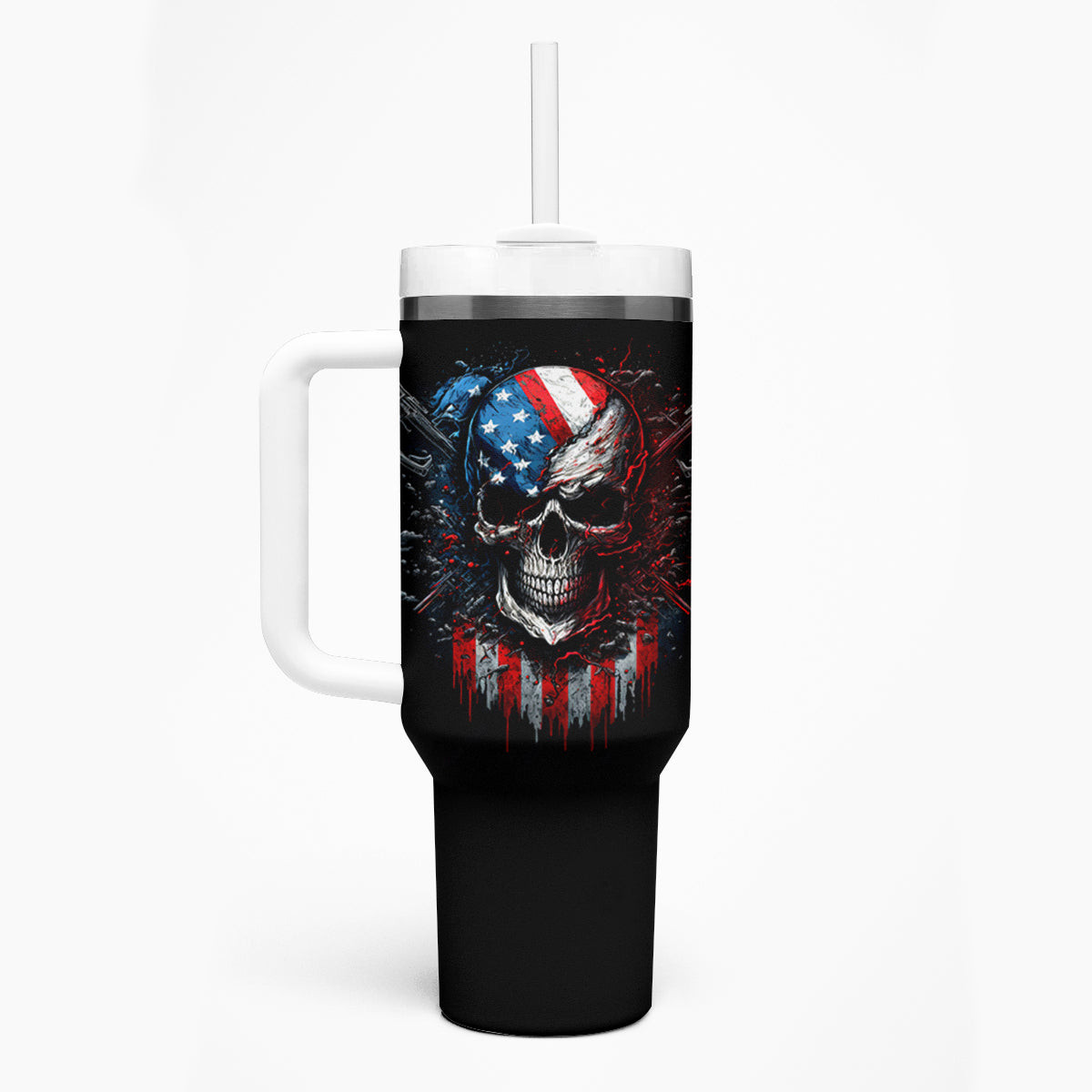 Vintage Skull Tumbler With Handle American Skull Vintage