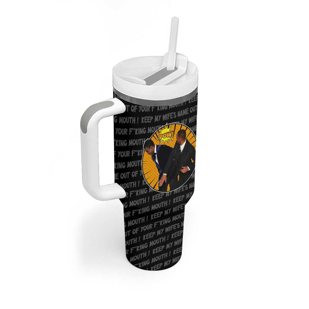 Will Smith Slaps Chris Rock Meme Tumbler With Handle Funny Meme Art Style
