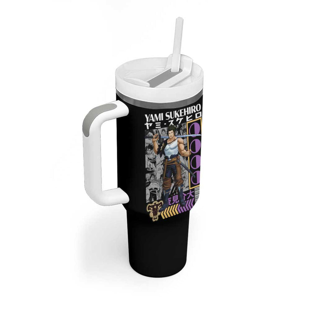 Yami Sukehiro V2 Black Clover Tumbler With Handle Anime Style