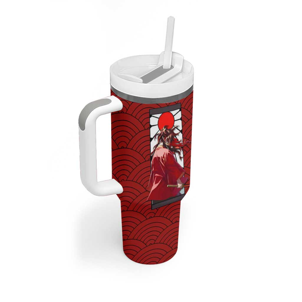 Yoriichi Tsugikuni Demon Slayer Tumbler With Handle Anime Style