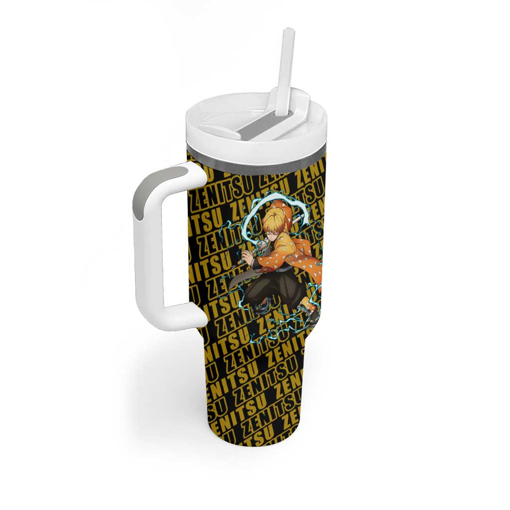 Zenitsu Agatsuma Demon Slayer Tumbler With Handle Anime Style