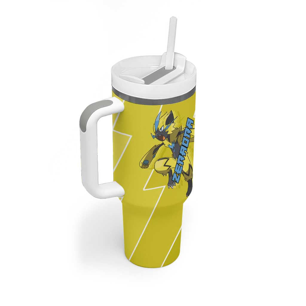 Zeraora Pokemon Tumbler With Handle Anime Style