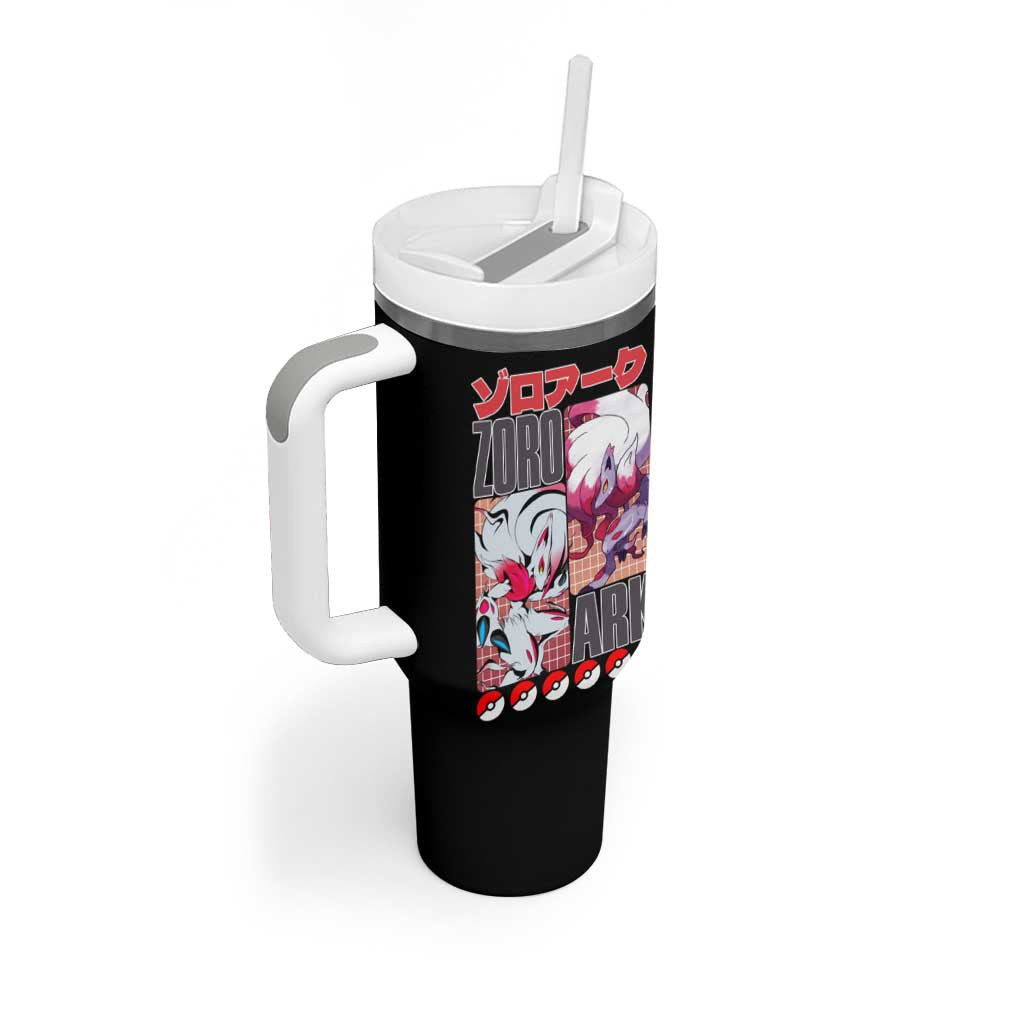 Zoroark Pokemon Tumbler With Handle Anime Style