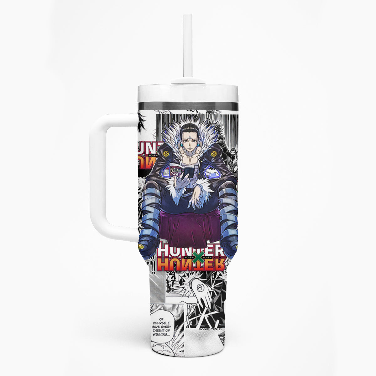Chrollo Lucilfer Hunter X Hunter Tumbler With Handle Manga Mix Anime Style
