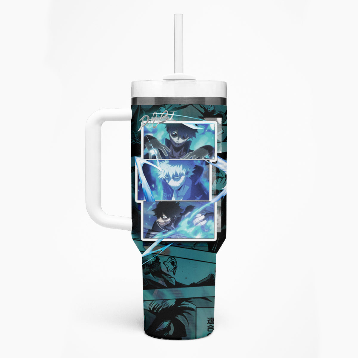 Dabi My Hero Academia Tumbler With Handle Anime Mix Manga Style