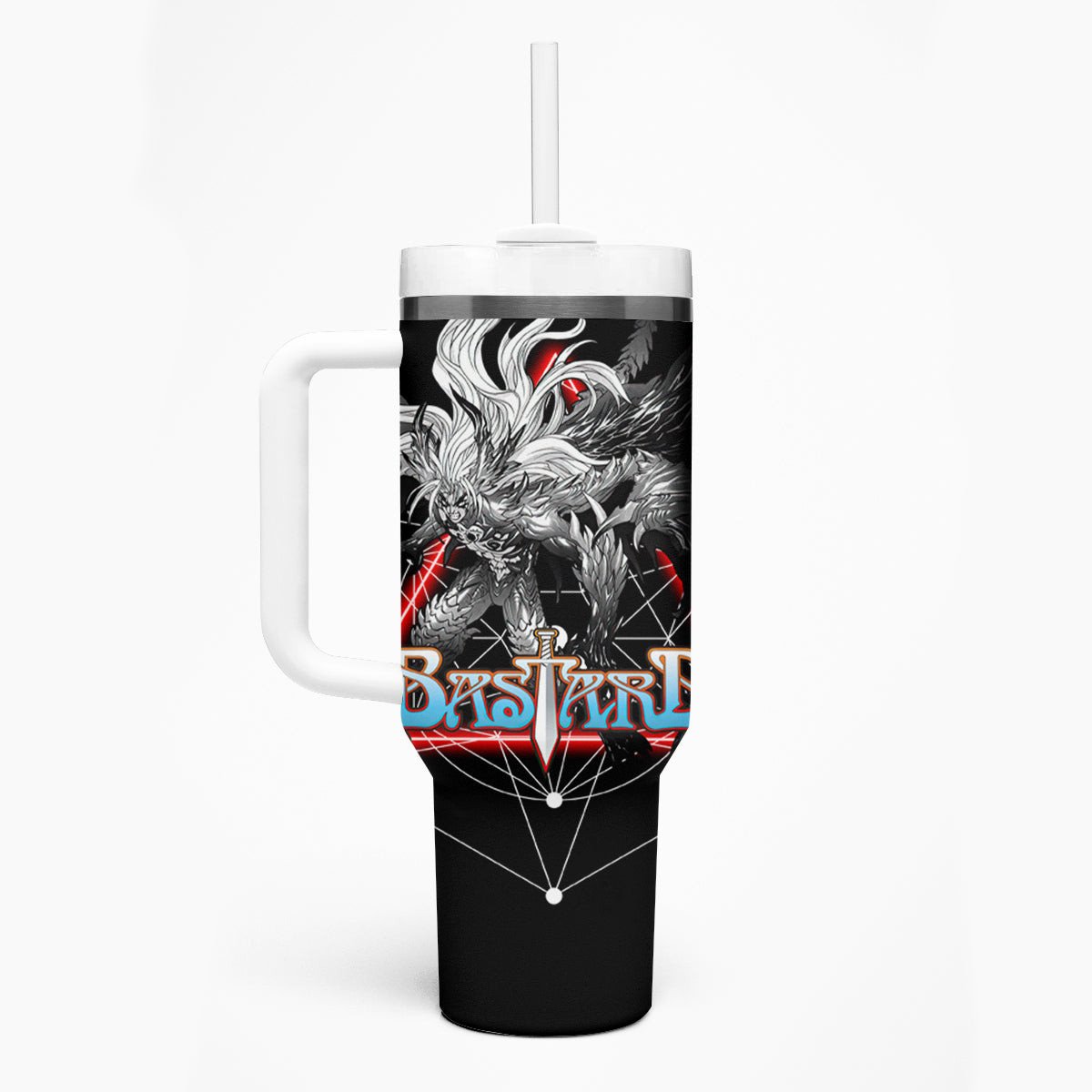 Dark Schneider Basrard Tumbler With Handle Anime Style