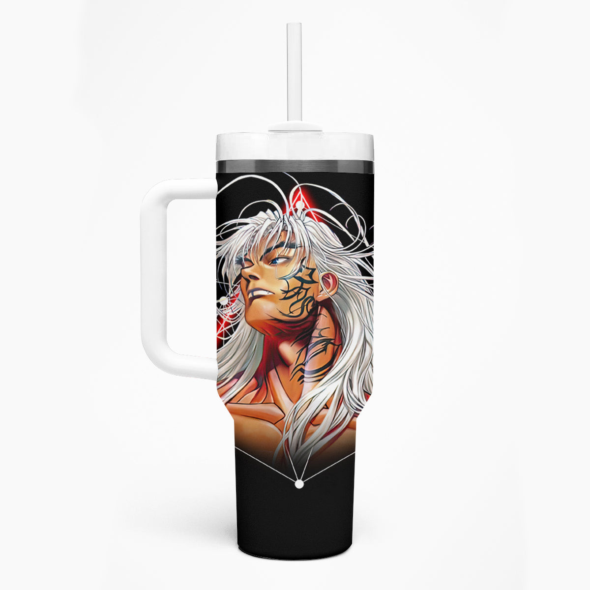 Dark Schneider Basrard Tumbler With Handle Anime Style