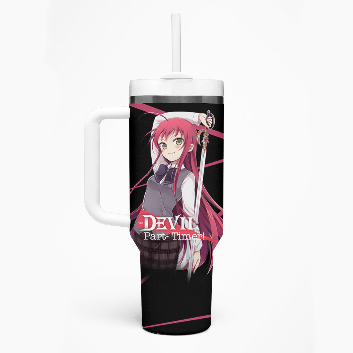 Emi Yusa The Devil Part Timer Tumbler With Handle Anime Style