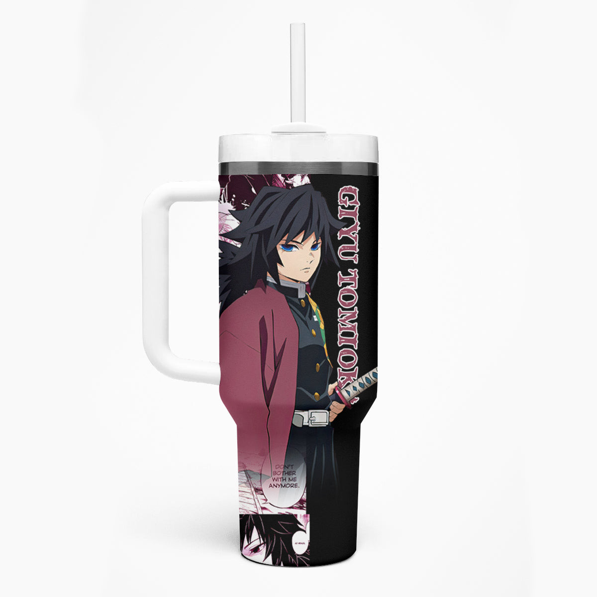 Giyu Tomioka Demon Slayer Tumbler With Handle Anime Mix Manga Style