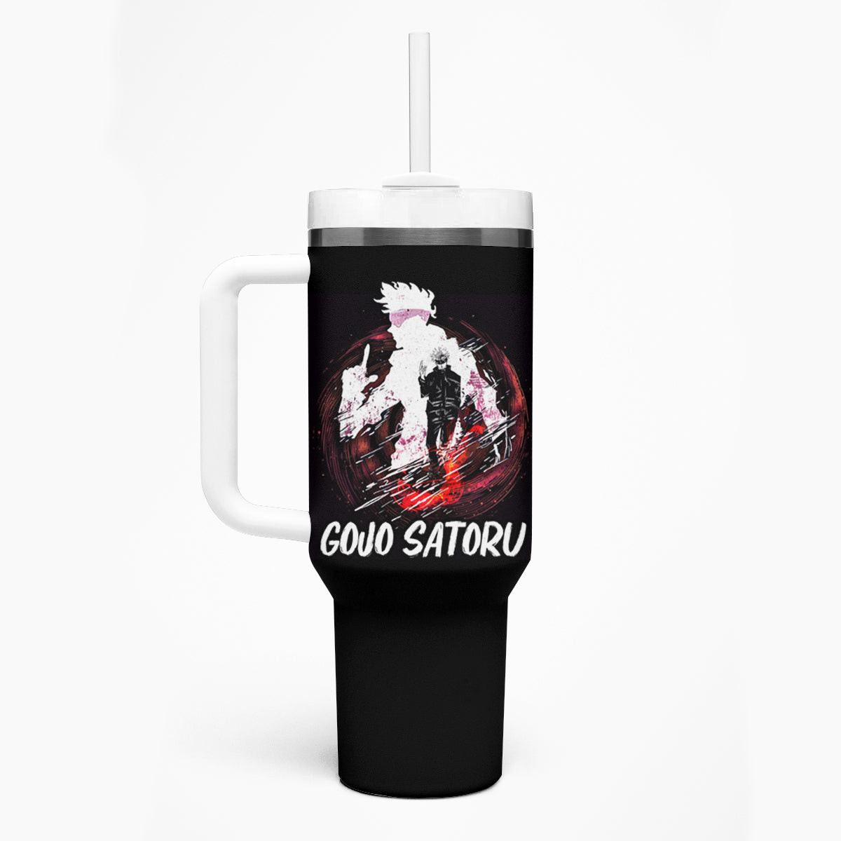 Gojo Satoru Jujutsu Kaisen Tumbler With Handle Anime Mix Galaxy Style