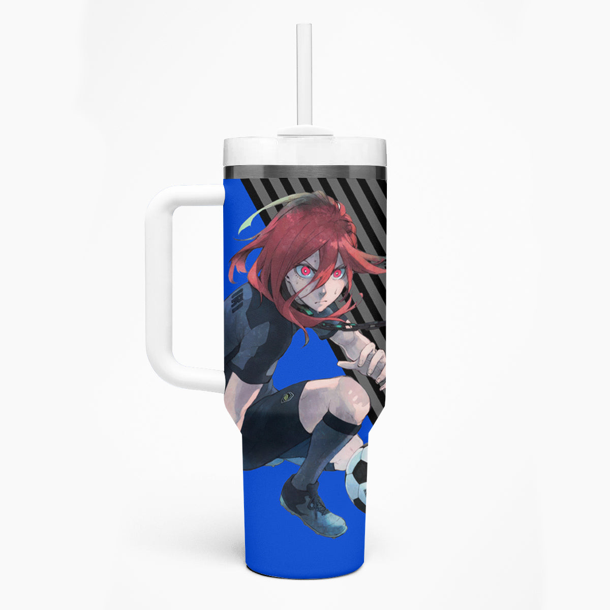 Hyoma Chigiri Blue Lock Tumbler With Handle Anime Style